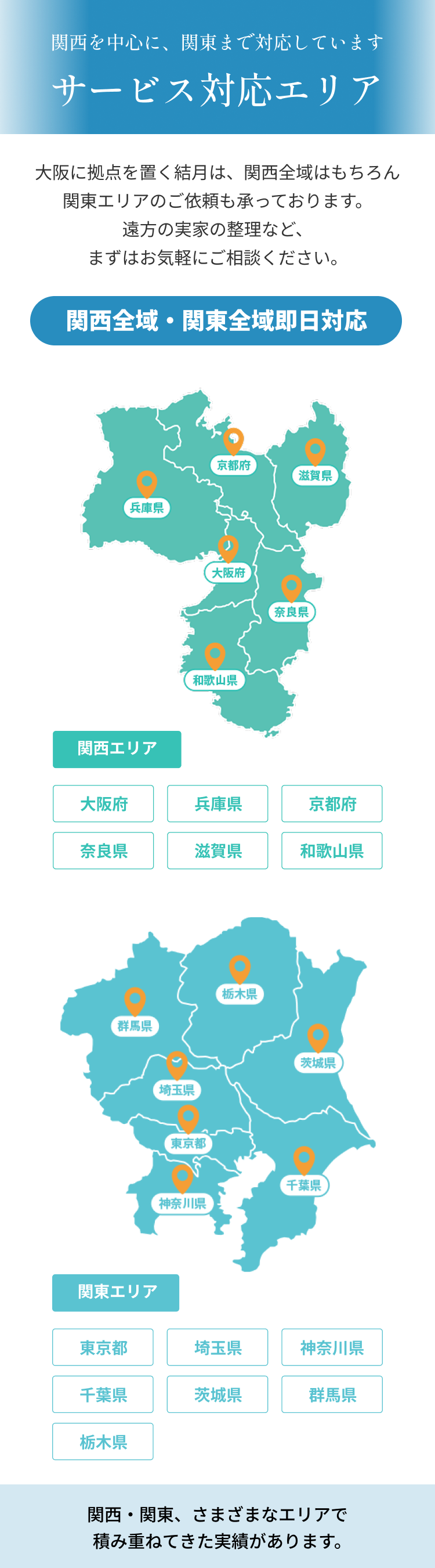 サービス対応エリア